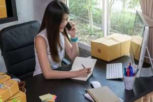 woman needing moving services